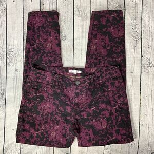 CABI Floral Skinny Jeans